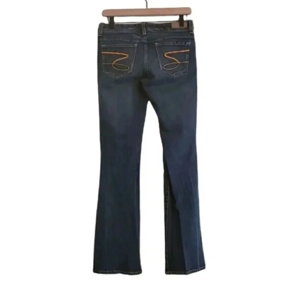 Seven7 High Rise Slim Flare Jeans Women’s Size 28 Blue Stretch Denim - Picture 3 of 7